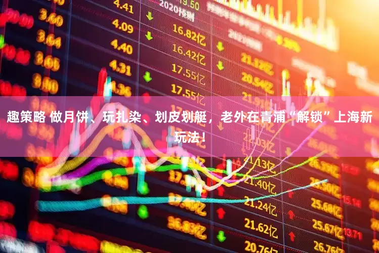 趣策略 做月饼、玩扎染、划皮划艇，老外在青浦“解锁”上海新玩法！