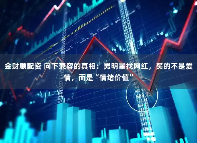 金财顺配资 向下兼容的真相：男明星找网红，买的不是爱情，而是“情绪价值”