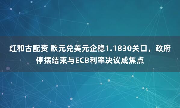 红和古配资 欧元兑美元企稳1.1830关口，政府停摆结束与ECB利率决议成焦点